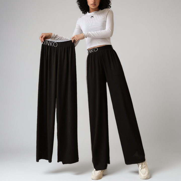 High Waist Loose Straight-Leg Cropped Pants – Casual Slimming Trousers with Pockets-SH-BT-022