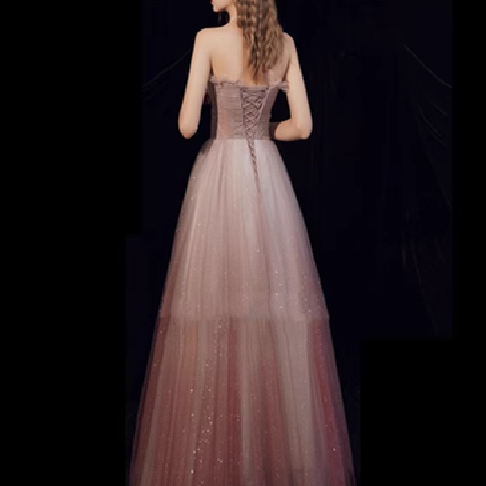 Walk Show Beaded Toast Dress - JOcaste