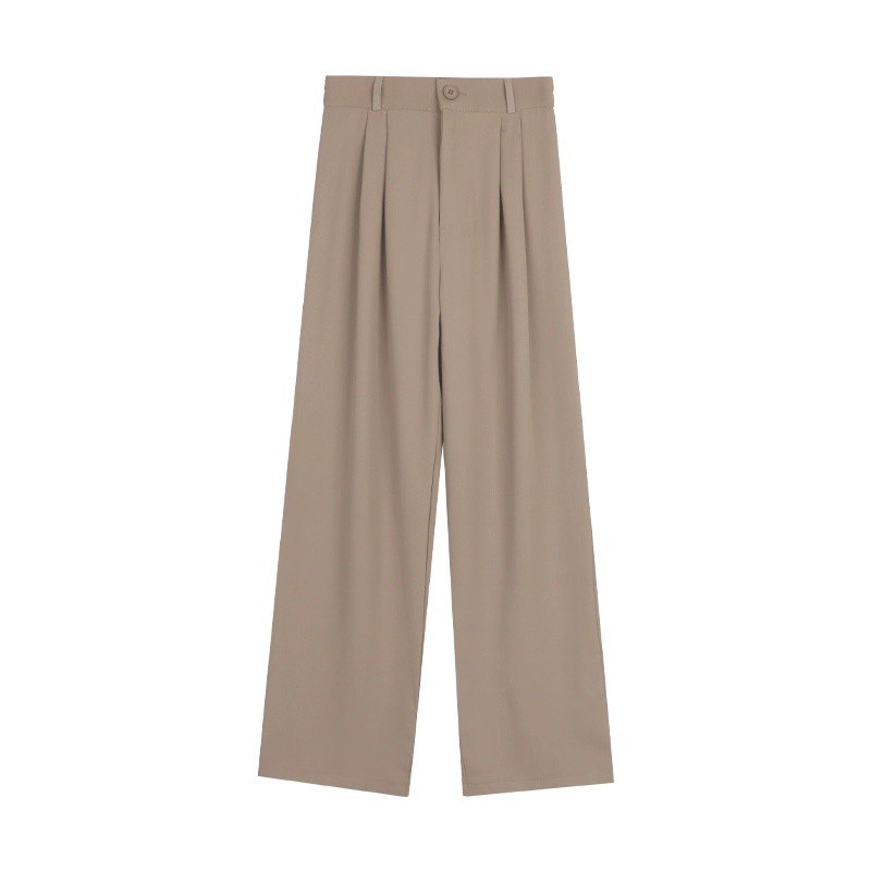 Women’s High Waist Summer Wide-Leg Pants – Slimming Draped Straight-Leg Trousers-SH-BT-006