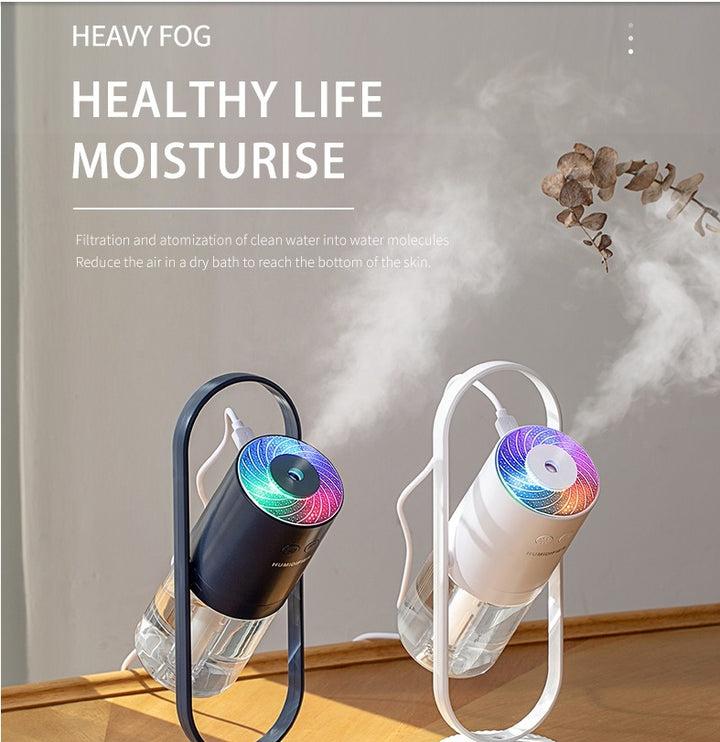 USB Portable Humidifier – Quiet Mist Air Purifier for Bedrooms, Cars, and Living Rooms | 200ML Water Tank