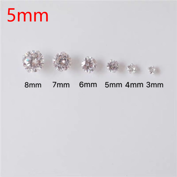 S999 Sterling Silver Four-Claw Stud Earrings – Simple Unisex Anti-blocking Design-SH-FJ-010