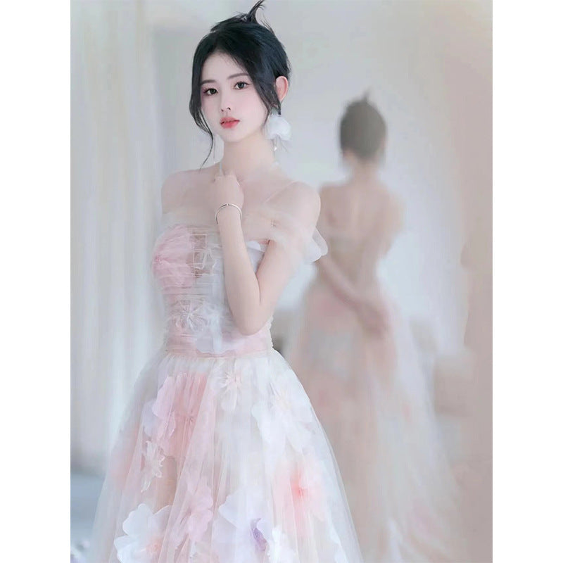 فستان Fairy FARCENT Banquet بدون أكتاف