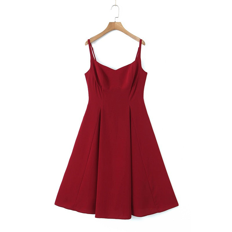 Stylish French Strapless Suspender Dress