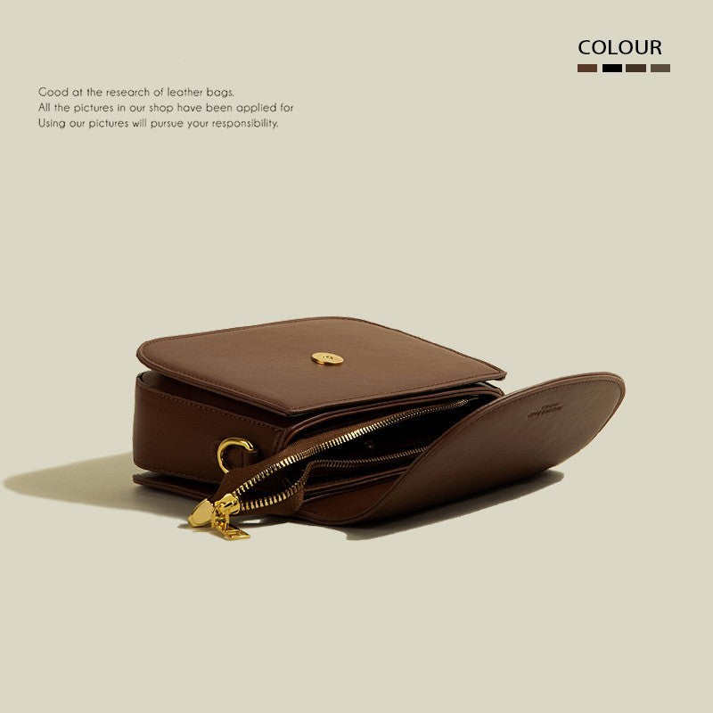 Casual PU Leather Small Square Crossbody Bag – Vertical Shoulder Bag for Women-SH-BG-006