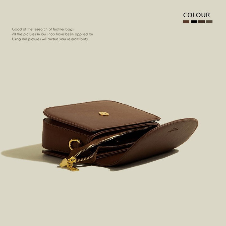 Casual PU Leather Small Square Crossbody Bag – Vertical Shoulder Bag for Women-SH-BG-006