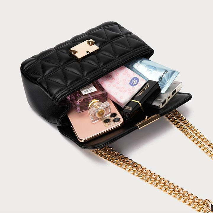 Women’s Small Chain Crossbody Bag – Elegant One-Shoulder PU Leather Handbag-SH-BG001