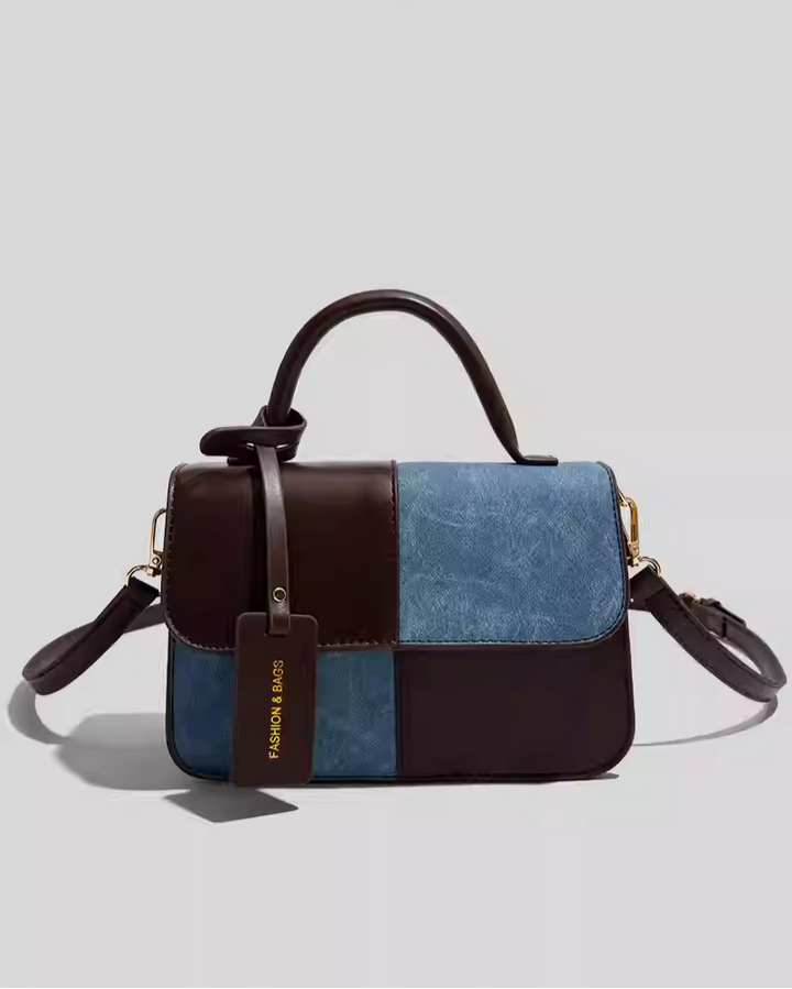 Women’s Stitching Texture PU Crossbody Bag – Trendy Shoulder Messenger Handbag-SH-BG-004