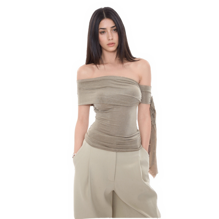 Slim Fit Crop Top – Sweet & Spicy Waist-Slimming Tee-SH-TOP-007