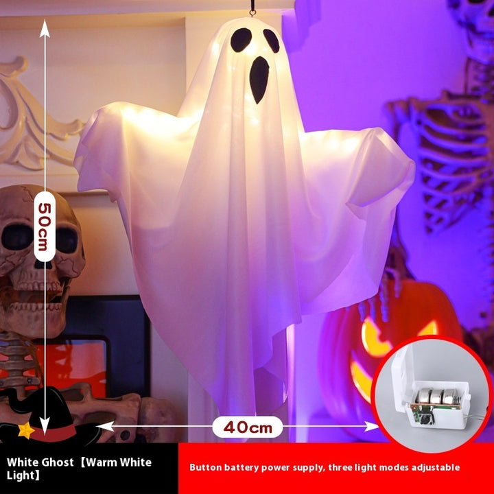 Halloween Hat LED Ghost Lighting Chain Ghost Festival Party Decoration