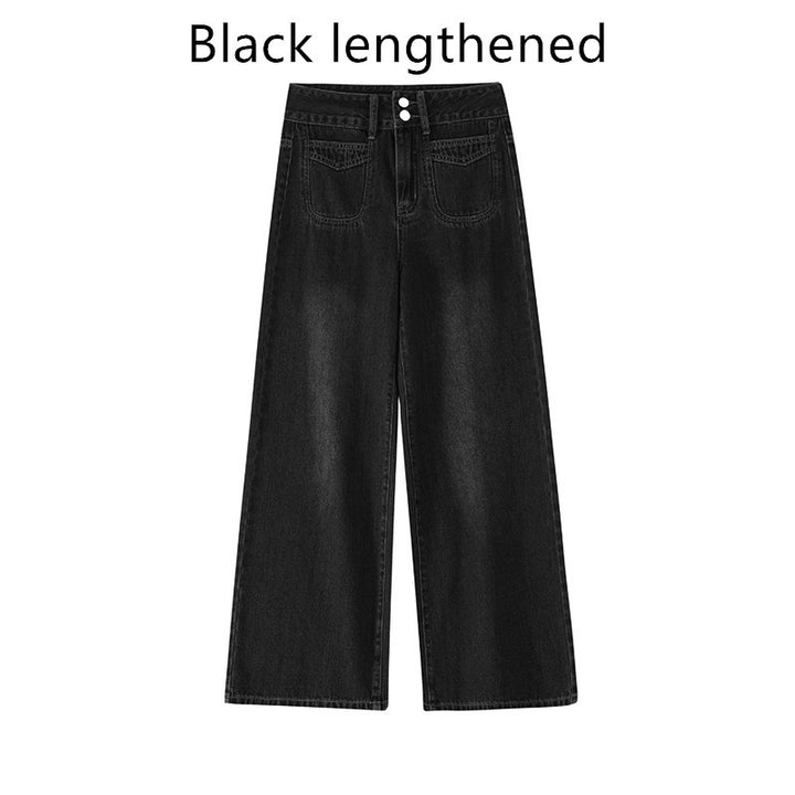 Women’s Retro High Waist Wide-Leg Jeans – Plus Size Denim-SH-BT-016