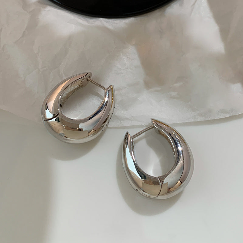 Minimalist Hollow Drop Earrings – Gold & Silver Plated Options-SH-FJ-001
