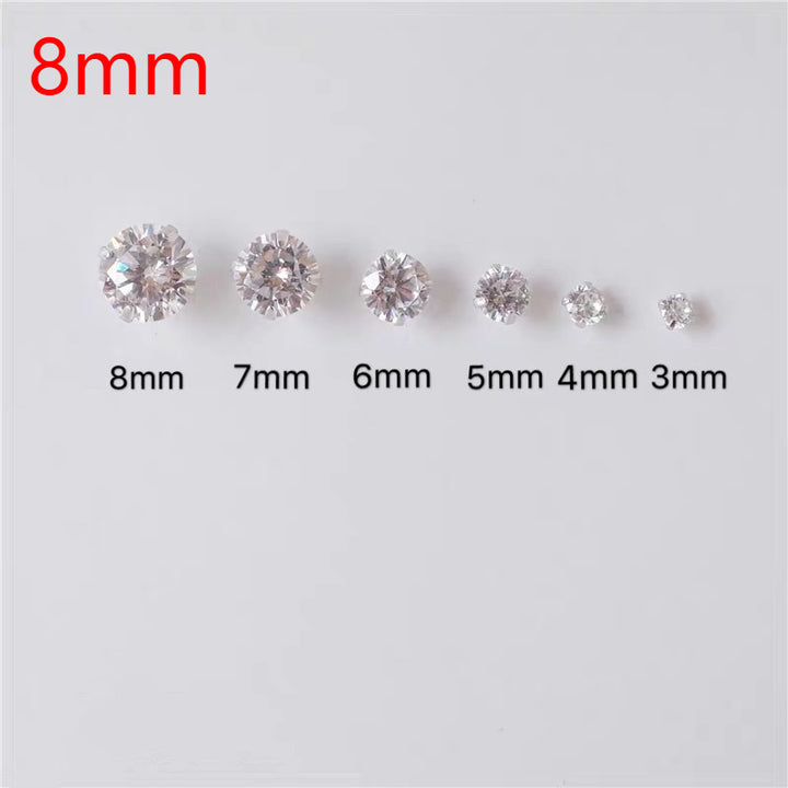 S999 Sterling Silver Four-Claw Stud Earrings – Simple Unisex Anti-blocking Design-SH-FJ-010
