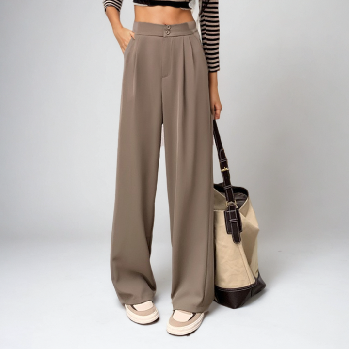 Women's High Waist Wide Leg Suit Pants-SH-BT-011