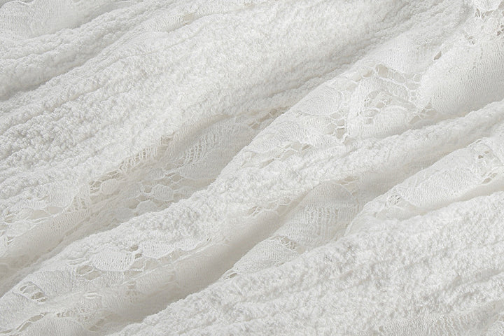 Elegant Off-Shoulder Lace Sheath Dress – Long Bell Sleeves & Hip-Hugging Silhouette-SH-TRD-005
