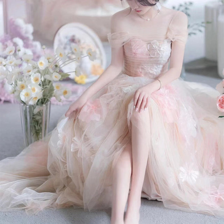 فستان Fairy FARCENT Banquet بدون أكتاف
