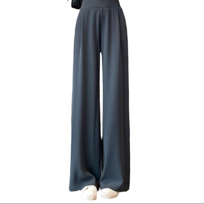 Thin Wide Leg Suit Pants for Women – High Waist & Loose Fit-SH-BT-015