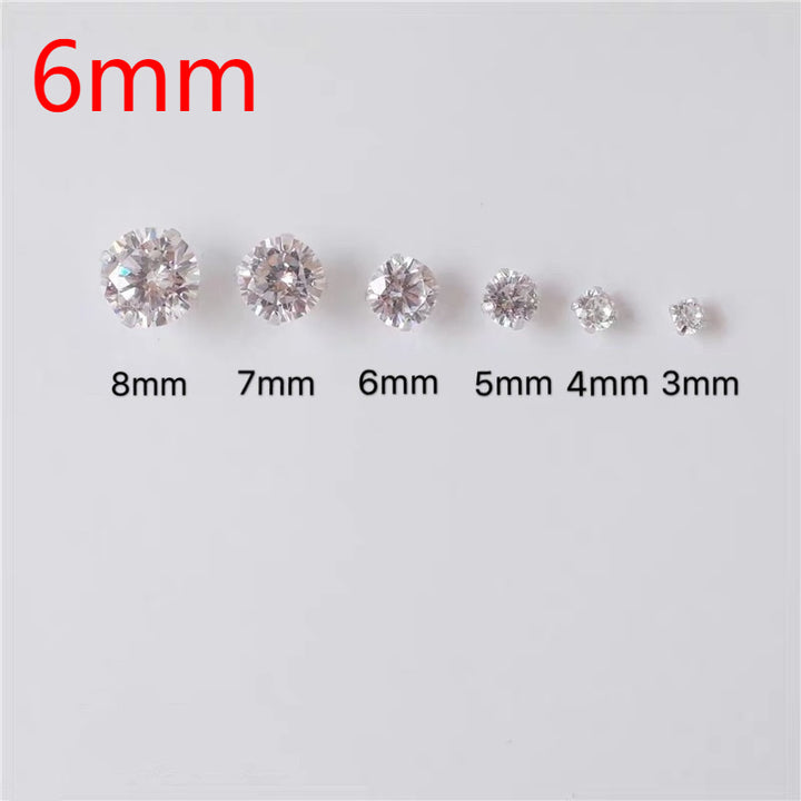 S999 Sterling Silver Four-Claw Stud Earrings – Simple Unisex Anti-blocking Design-SH-FJ-010