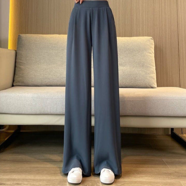 Thin Wide Leg Suit Pants for Women – High Waist & Loose Fit-SH-BT-015