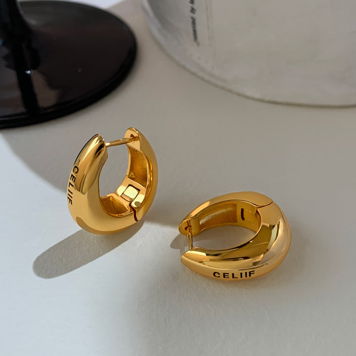 Minimalist Hollow Drop Earrings – Gold & Silver Plated Options-SH-FJ-001