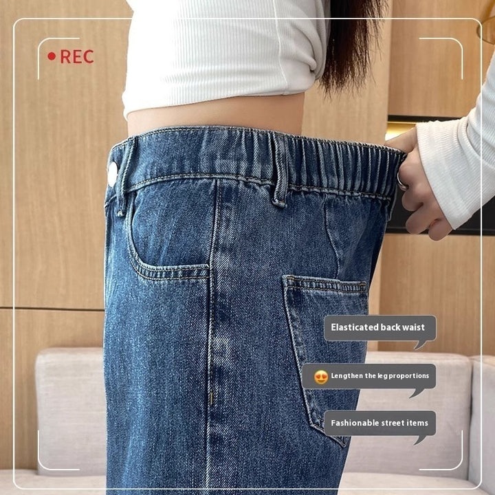 High Waist Straight Wide-Leg Denim Pants – Slimming & Loose Fit-SH-BT-002