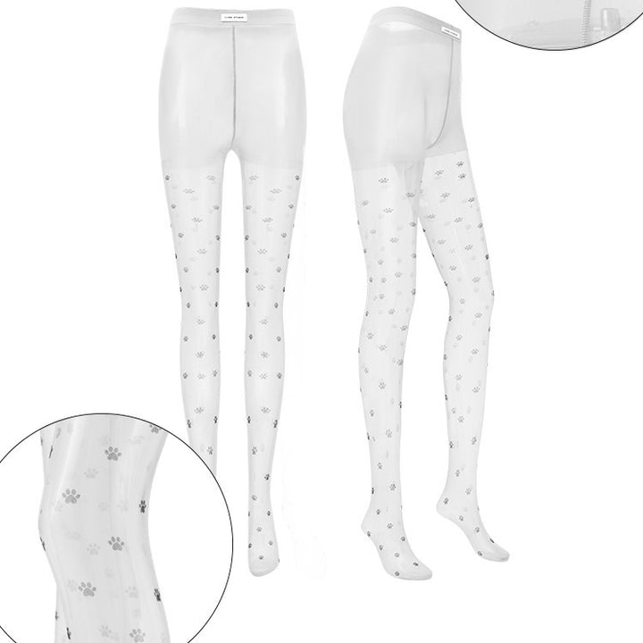 Sheer Fleshcolor One-Piece Pantyhose – Nylon Spandex Tights for Women-SH-BT-023