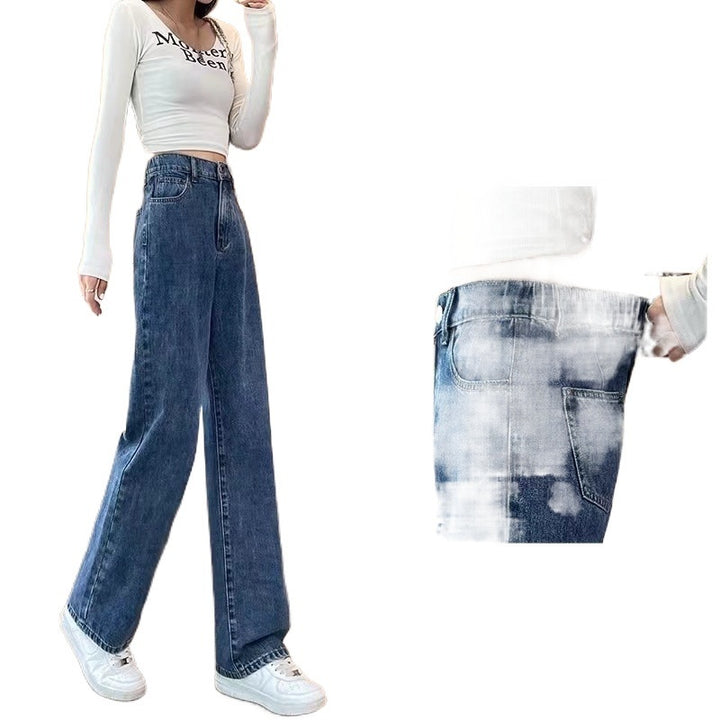 High Waist Straight Wide-Leg Denim Pants – Slimming & Loose Fit-SH-BT-002