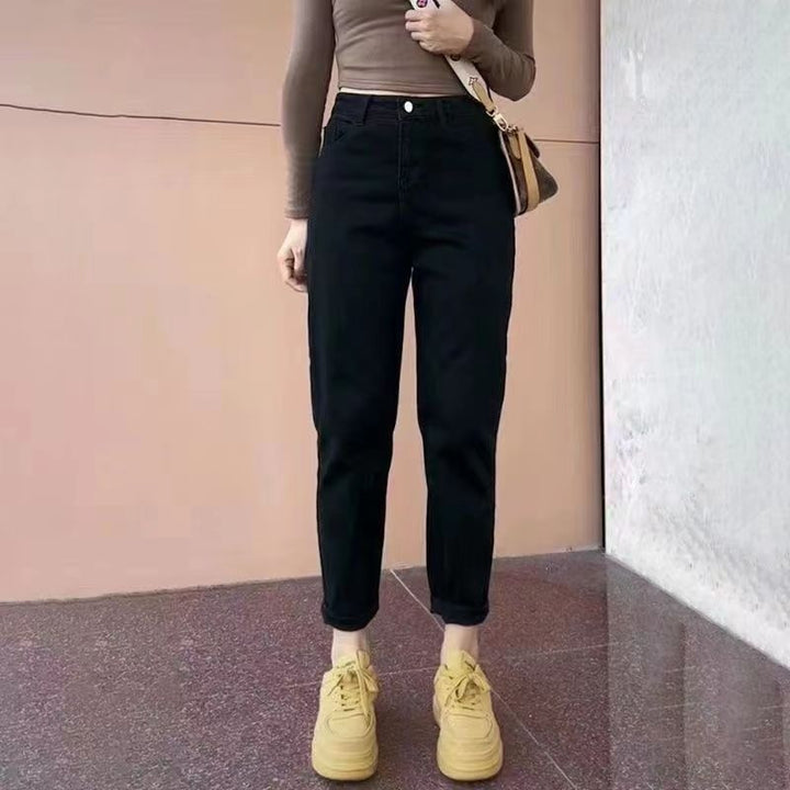 High Waist Straight Wide-Leg Denim Pants – Slimming & Loose Fit-SH-BT-002