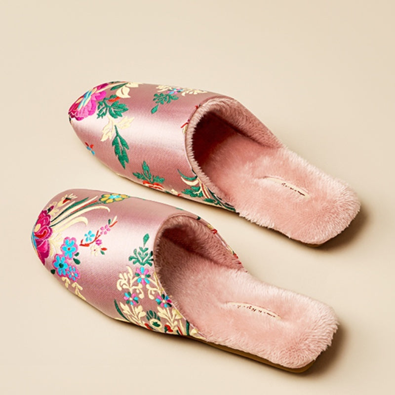 Ethnic Embroidered Warm Shoes for Women - Stylish & Comfortable, Sizes 36-45